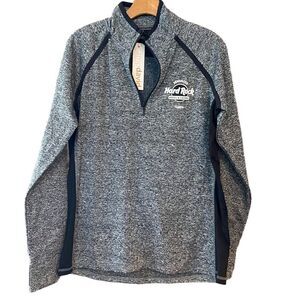 Hard Rock Seminole Casino Tampa Florida NWT Sz XL High Neck 1/4 Zip Polo Jacket